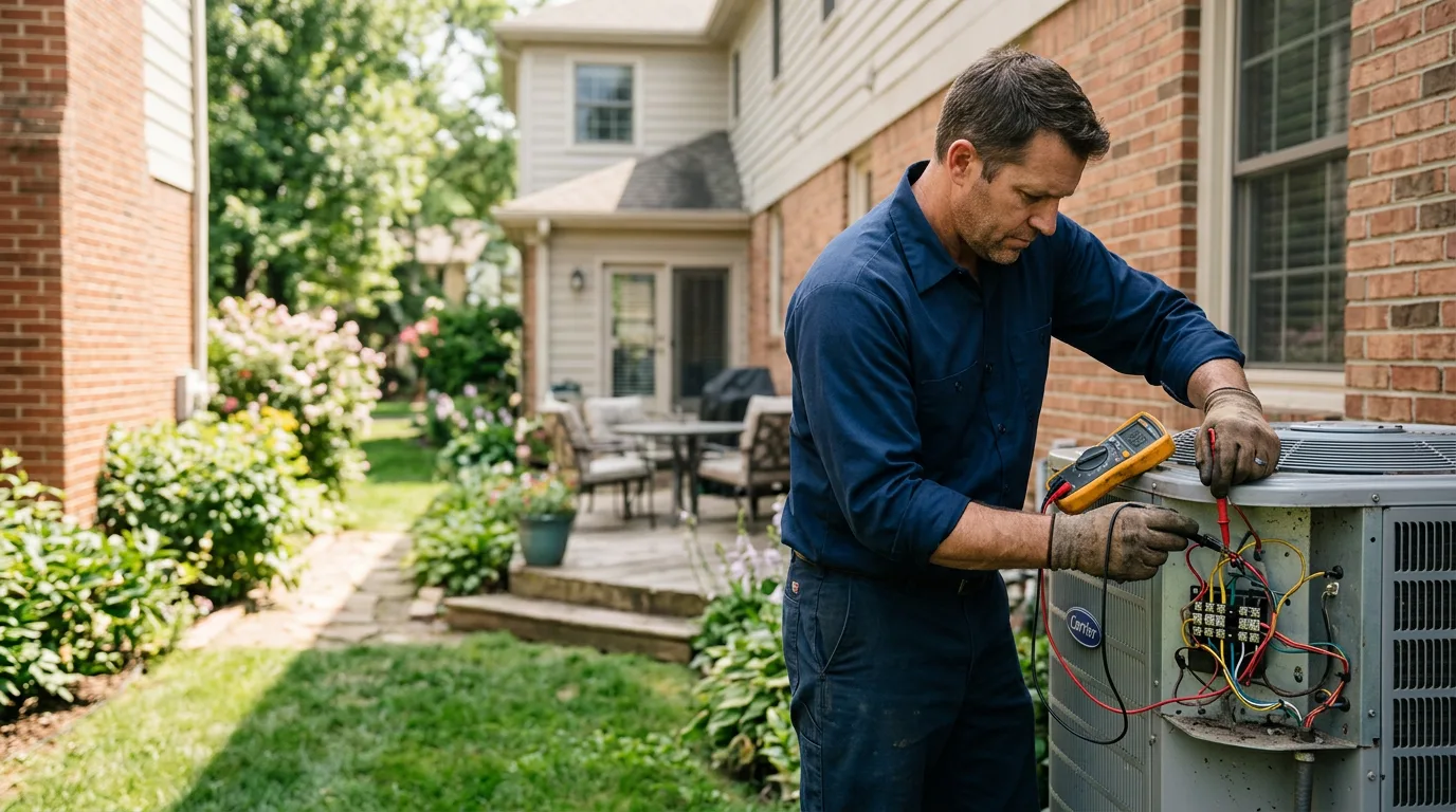 HVAC technician working near Chesterfield, VA